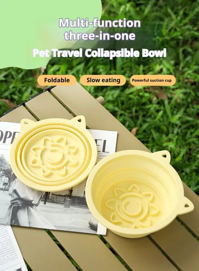 Orbly TravelBowl™ 3-in-1 Collapsible Feeder