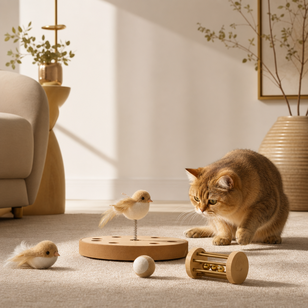 Orbly Birdie — Interactive Cat Entertainment Set — play for your cat