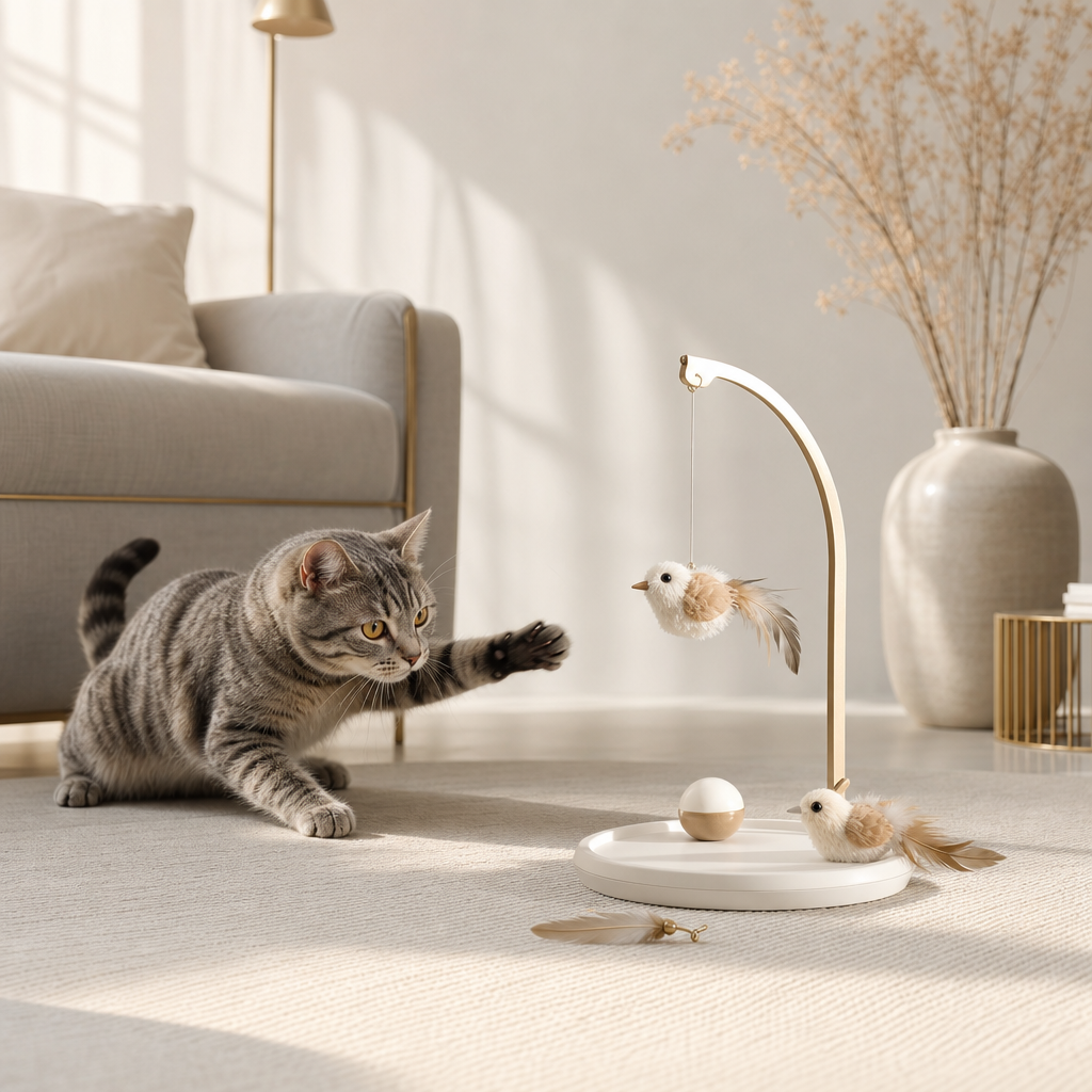 Orbly Birdie — Interactive Cat Entertainment Set — built for instinctive chase