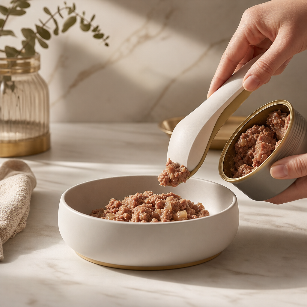 Orbly CanMate™ Pet Food Spoon & Jar Opener — opener reach every corner