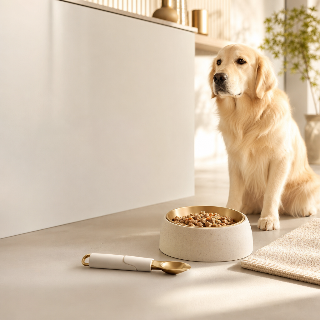 Orbly CanMate™ Pet Food Spoon & Jar Opener — focus on the connection